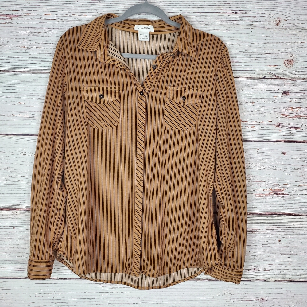 Fall colored button up - Picture 2 of 5
